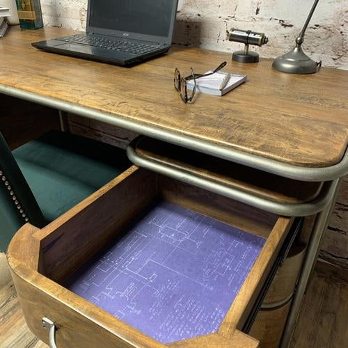French Art Deco Desk Rustic
