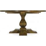 Bosquet Pedestal Round Dining Table Rustic Vintage