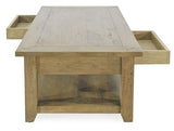 Bosquet Coffee Table with Drawers Mango Rustic Light