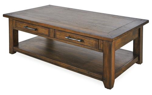 Bosquet Coffee Table with Drawers Mango Rustic Dark
