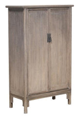Lotus & Jade Tall 2 Door Cabinet Poplar