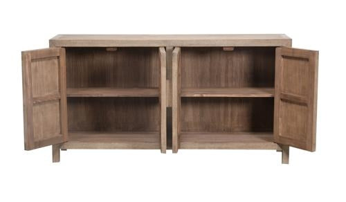 Lotus & Jade 4 Door Buffet Poplar