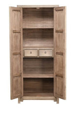 Lotus & Jade Tall 2 Door Cabinet Poplar 850x450x2000mm