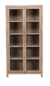 Lotus & Jade Tall 2 Door Display Cabinet Reclaimed Pine