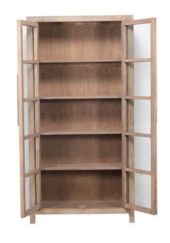 Lotus & Jade Tall 2 Door Display Cabinet Reclaimed Pine