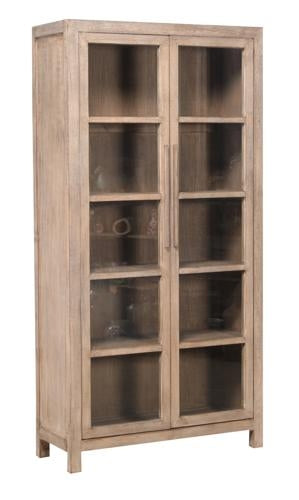 Lotus & Jade Tall 2 Door Display Cabinet Reclaimed Pine