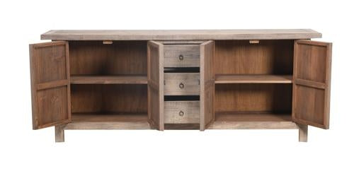 Lotus & Jade 4 Door 3 Drawer Buffet Reclaimed Pine