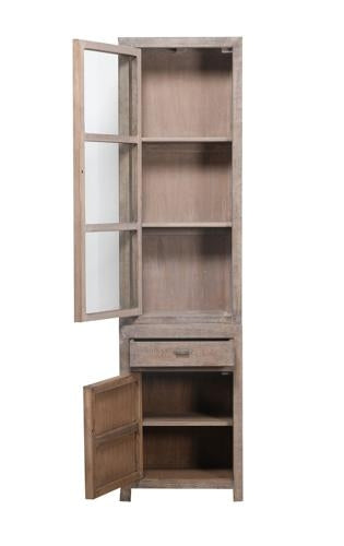 Lotus & Jade Tall Single Dresser Elm