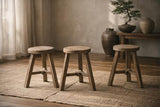 Lotus & Jade Stool Elm