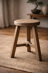 Lotus & Jade Stool Elm