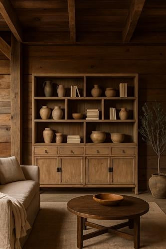 Lotus & Jade Hutch Dresser Reclaimed Pine