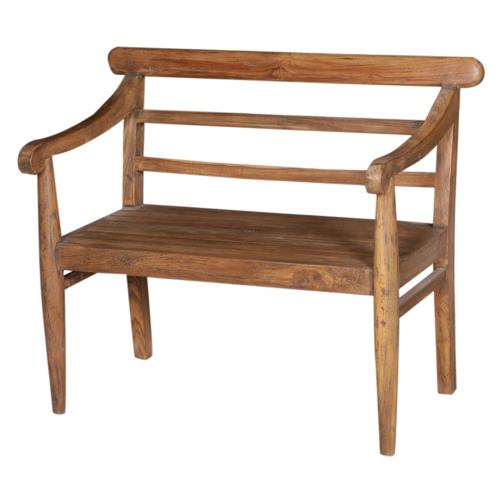 Solid Teak 2 Seater Bench