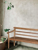 Solid Teak 3 Seater Bench