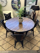 Solid Teak Round Dining Table