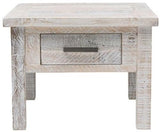 Barbados Whitewash Side Table