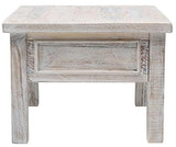 Barbados Whitewash Side Table