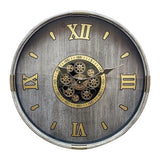 Round Gear Clock 600x600x90mm