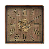 Square Gear Clock 600x600x90mm