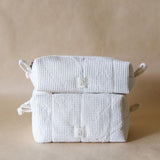 Akiiko Grid Waffle Block Pouch - Small
