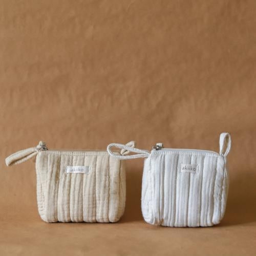 Akiiko Fyra Triangle Pouch - Butter - Small