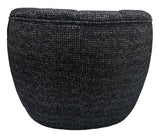 Milly Swivel Accent Chair Black & Silver