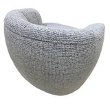 Milly Swivel Accent Chair White & Black