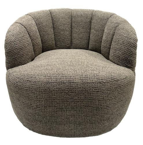 Milly Swivel Accent Chair Caramel & Black