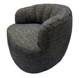 Milly Swivel Accent Chair Gold & Black