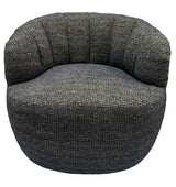 Milly Swivel Accent Chair Gold & Black