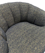 Milly Swivel Accent Chair Gold & Black