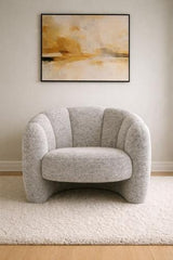 Luna Accent Chair White & Black