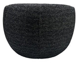 Daisey Swivel Accent Chair Black & Silver