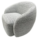 Daisey Swivel Accent Chair White & Black