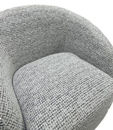 Daisey Swivel Accent Chair White & Black