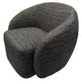 Daisey Swivel Accent Chair Gold & Black