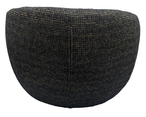 Daisey Swivel Accent Chair Gold & Black