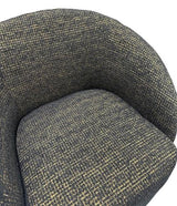 Daisey Swivel Accent Chair Gold & Black