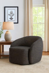 Daisey Swivel Accent Chair Gold & Black