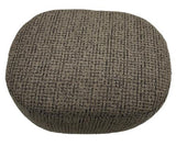 Bella Accent Ottoman Caramel & Black