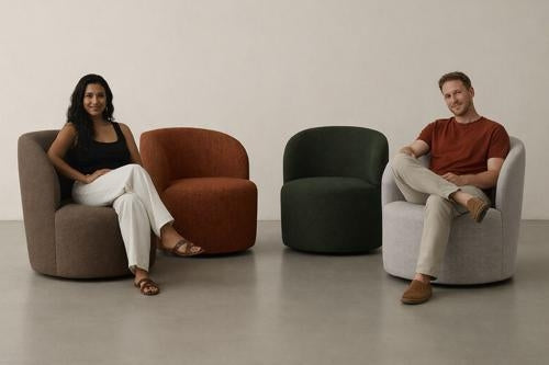 Stella Swivel Chair Iron Rust
