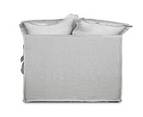 Oasis Washed Linen Dream Sofa Left Natural 100% Belgian Linen