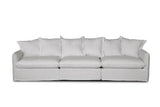 Oasis Washed Linen Dream Sofa Left Natural 100% Belgian Linen