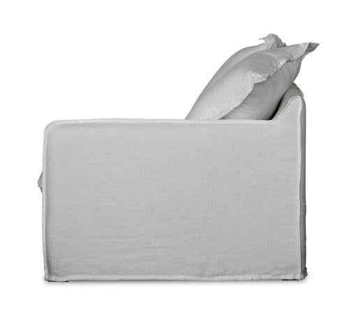 Oasis Washed Linen Dream Sofa Right Natural 100% Belgian Linen