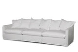 Oasis Washed Linen Dream Sofa Right Natural 100% Belgian Linen