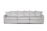 Oasis Washed Linen Dream Sofa Right Natural 100% Belgian Linen