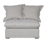 Oasis Washed Linen Dream Sofa Centre Natural 100% Belgian Linen