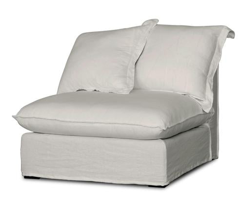 Oasis Washed Linen Dream Sofa Centre Natural 100% Belgian Linen