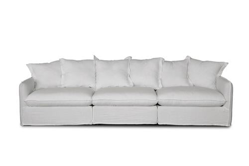 Oasis Washed Linen Dream Sofa Centre Natural 100% Belgian Linen