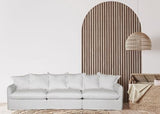 Oasis Washed Linen Dream Sofa Centre Natural 100% Belgian Linen
