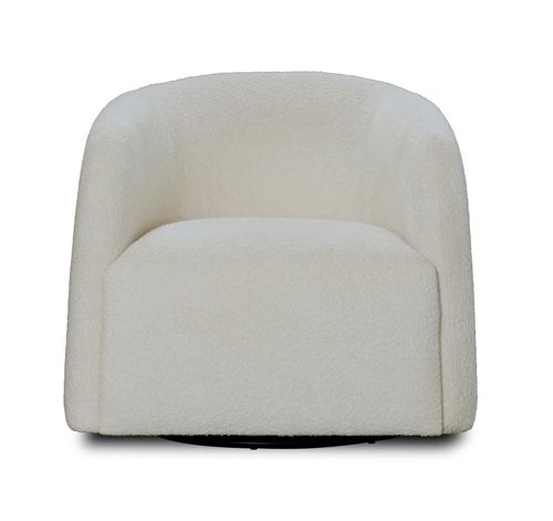 Casper Swivel Chair in Boucle Natural